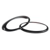 BEBECAR Gloss Black Front & Rear Emblem Accent Ring Cover