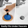 Plungeroo Sink Plunger, Powerful Mini Plunger with Short Handle, Easy-to-Use