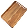 Eabdice Solid Wood Tea Tray, Rectangular Waiter Tray, Decorative Breakfast