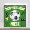 Second Ave Football Niece Square Children's Kids Birthday Greeting Card