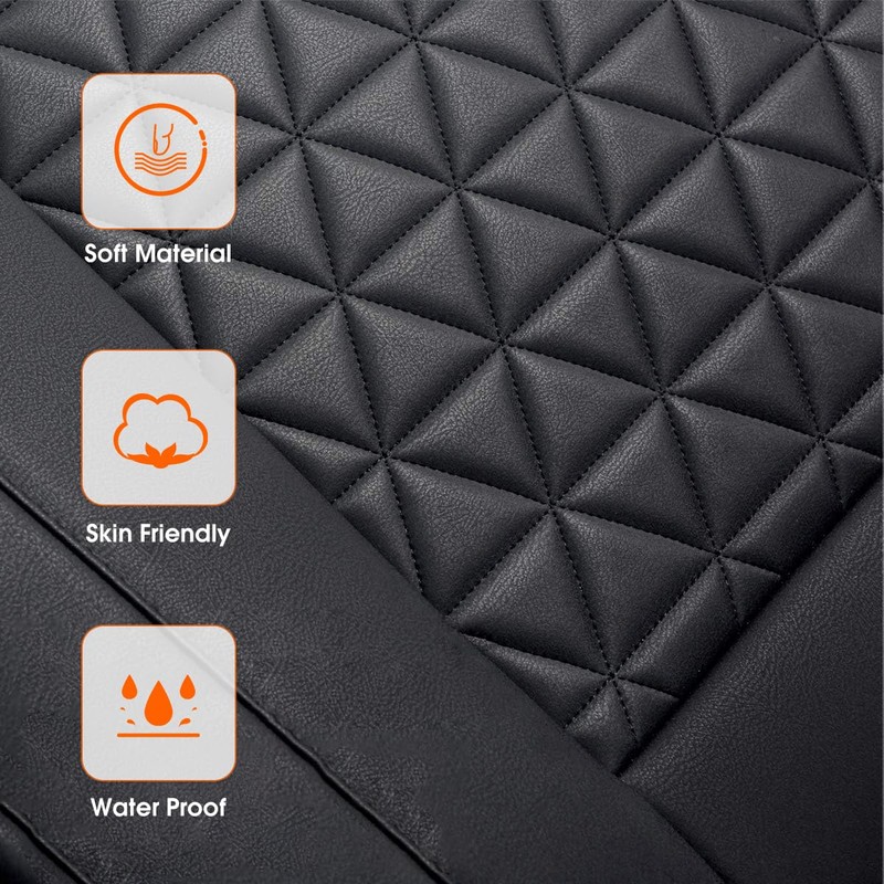LUSRAIT Universal Seat Cushion, Comfortable Seat Cover with Full Back
