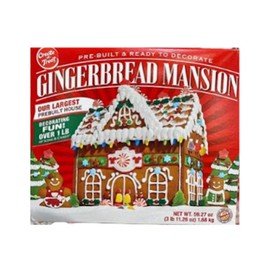 Gingerbread House Kit - Gingerbread Mansion Holiday House Kit - Pre-Built - Ready to Decorate - 3 POUNDS