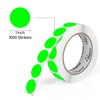 Perco Fluorescent Green 1-Inch Round Circle Dot Sticker Labels with