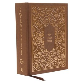 KJV, Journal the Word Reference Bible, Cloth over Board, Brown, Red Letter, Comfort Print: Let Scripture Explain Scripture. Reflect on What You Learn.