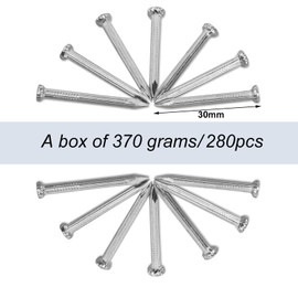 Clavo de cemento, 280 Piezas Clavo de hardware para Ladrillo de hormigón o Marco de cuadros Clavo (30 mm / 1,18 pulgadas)