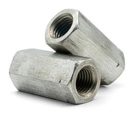 Hippo Hardware M12 (12mm X 40mm) Hex Studding Connector Nuts Rod Bar Couplers A2 Stainless Steel (Pack of 10)