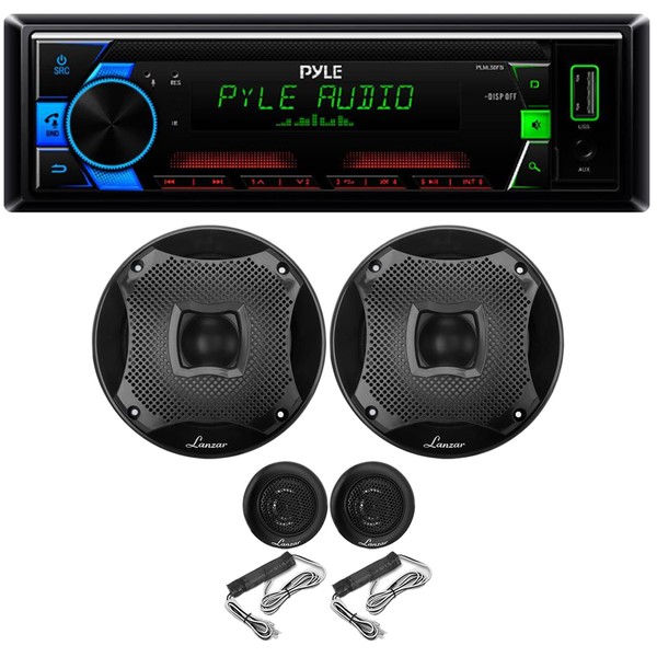 Pyle PLML50FB Single DIN Bluetooth 30 Preset Station Memory MP3/USB/AUX/AM/FM