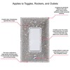 Bling Rhinestone Wall Plate Cover (Quad Rocker)
