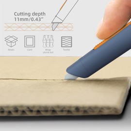 SAFEX T102 Ceramic Cutter Box Opener Envelope Paper Courier Bag Vinyl Film Plastic Unpacking Opener Insulated Cutter (BLUE)