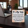 Wife Gifts Romantic to My Wife Quote Wooden Sign Valentines