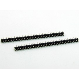 POPESQ® #A6065 Pin Header 2 mm 2 x 40 Pin Cut Out Straight Pack of 2