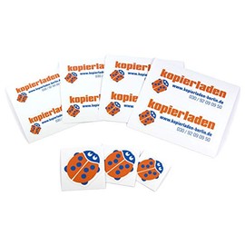 Kopierladen Karnath GmbH Photo Stickers/Stickers with Your Own Photo or Motif Printing, up to 120 x 120 mm, Pack of 25 - Stickers Includes Custom Contour Cut