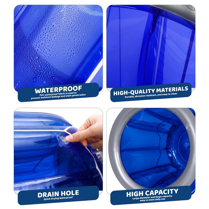 Inflatable Pool Bar with LED Light, Inflatable Floating Cooler