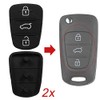 KONIKON 2 x Car Key 3 Buttons Keypad Suitable for