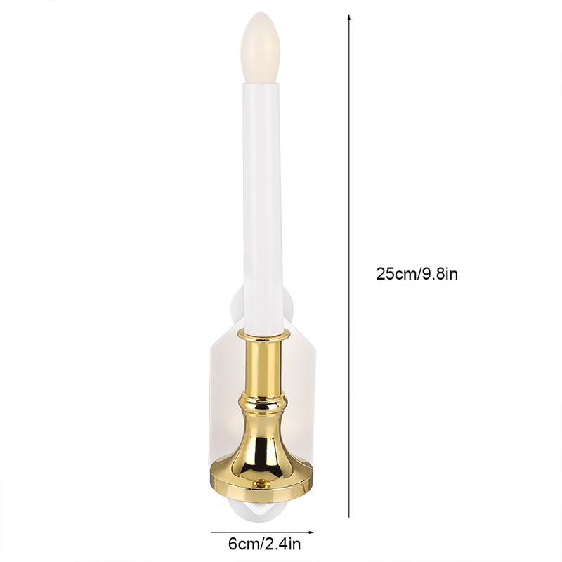 2Pcs Solar Power Candle Lamp Outdoor Flameless Candle Lamp Home