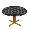 Yaateeh Deaths Head Moth Round Waterproof Table Cover Elastic Edged