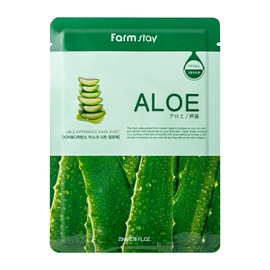 Farmstay Mascarilla de Hoja Visible Difference - Mascarilla Facial Hidratante con Aloe - Cuidado de la Piel Coreano para Hidratación Intensa - 1 pz   