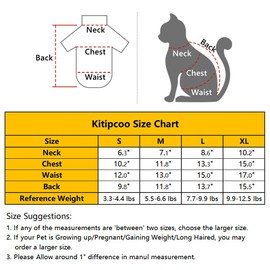 Kitipcoo Shirt Cotton Turtleneck Sweater for Sphynx Cat, Large, Deep Grey