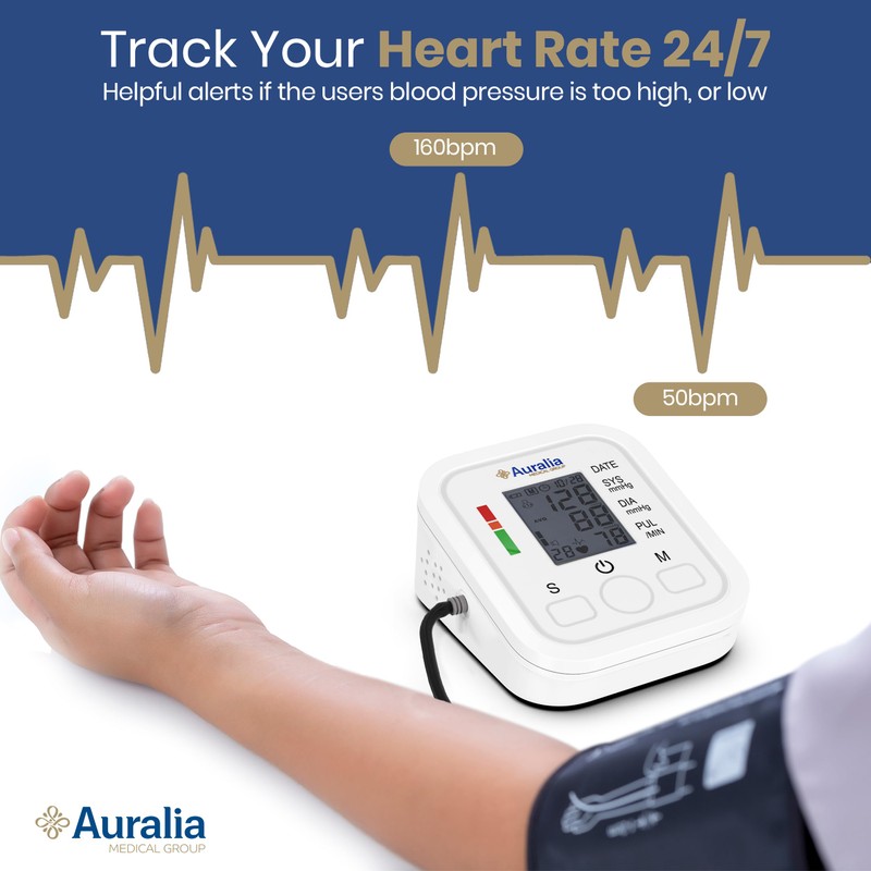 Blood Pressure Monitor with Arrhythmia Detection Arm Fully Automatic Blood