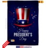 Happy President's Day House Flag Americana Star and Stripes Patriotism