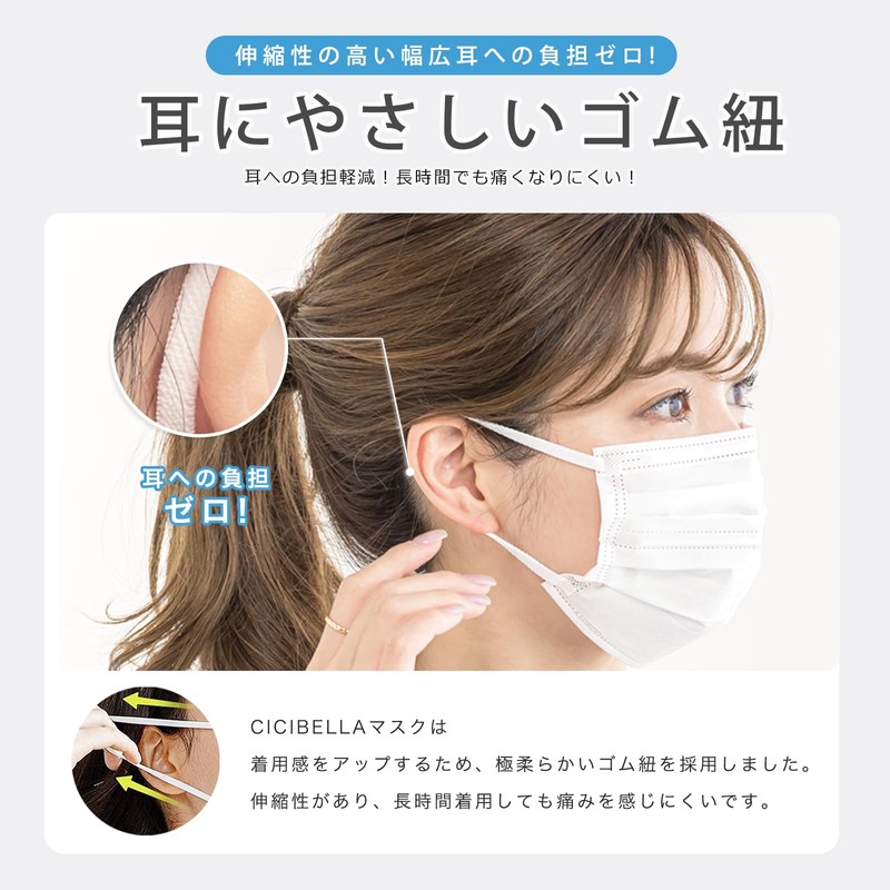 Sumalala Non-Woven Fabric Color Mask, 50+1 Pieces, Adult and Children
