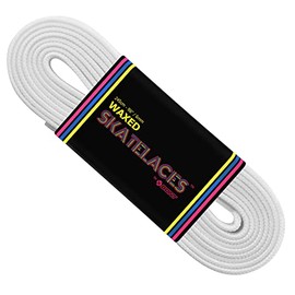 Bont Skates Waxed Laces - 6mm & 8mm - 47" 71" 79" 96" 108" - Snow White (8mm Wide / 59 inch / 150cm)