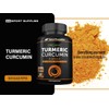 Organic Turmeric Capsules High Strength and Black Pepper with Active