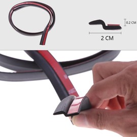 Adunsiaoto Car Z Type Window Seal, Car Door Edge Z-Shaped DIY Edge Trim Sealing Strip, Universal Z-Shaped Rubber Gasket Protector for Window, 4M Car Door Edge Guard Strips Trim Molding for Cars