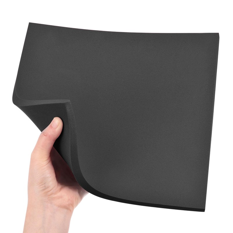 sourcing map Black EVA Foam Sheets 10 x 10 Inch