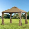 SCOCANOPY Replacement Top for 10x12 FT Gazebo Massillon Biscayne,Cabin-Style L-GZ933PST,Turnberry