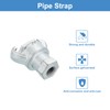 sourcing map Iron Air Hose Fitting, 2Pcs 1/4" NPT Female