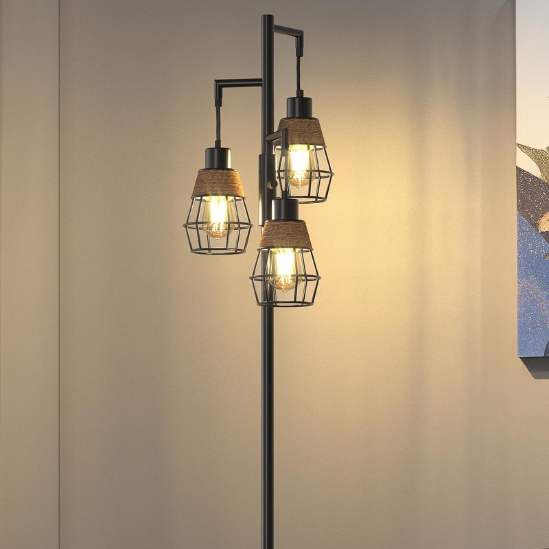 Oneach 68" Floor Lamps for Living Room, Stepless Dimmable Boho