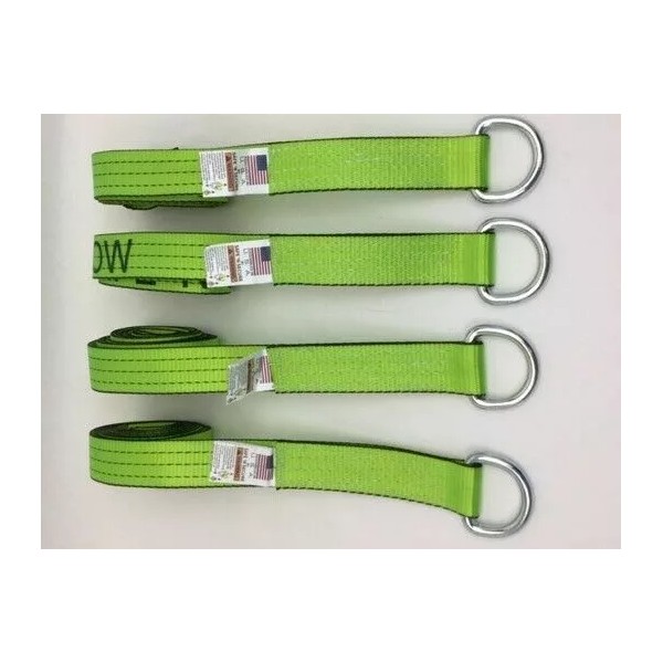 SnS 4 Pack of 2" x 100" Hi-VIZ Green TECNIC