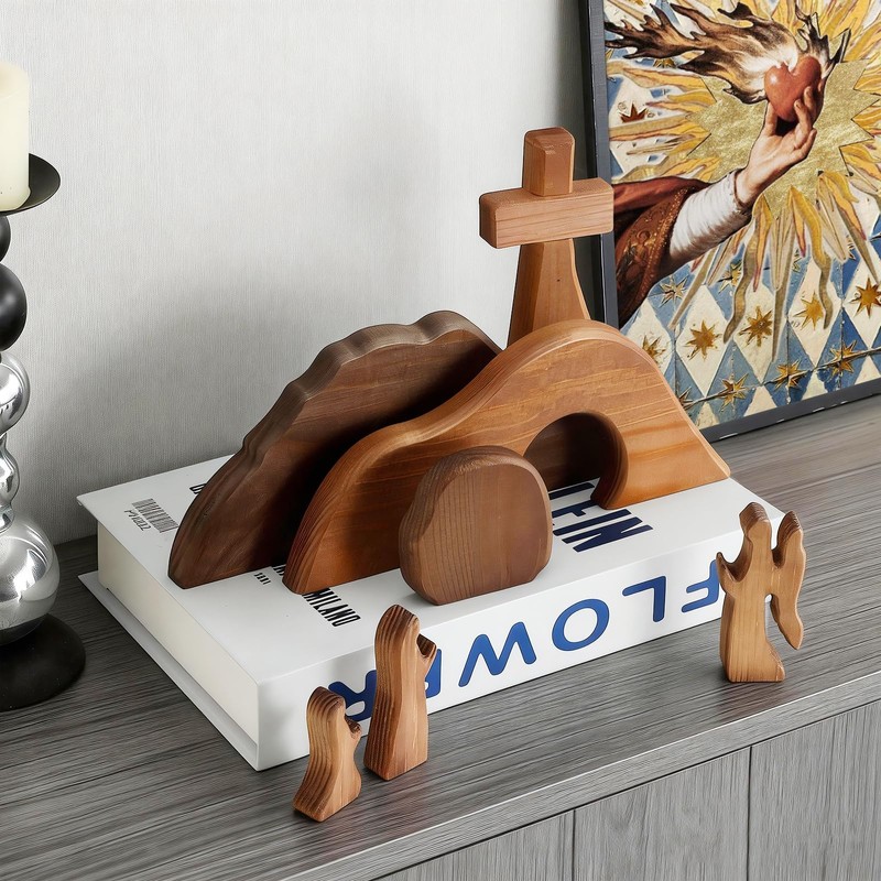 Gnodry The Empty Tomb Easter Scene, Christian Cross Decorations, Decorations