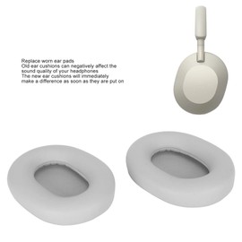 Dpofirs Almohadillas de Repuesto for Sony WH-1000XM5, Fundas de Almohadillas for Auriculares for Auriculares Inalámbricos WH 1000XM5 (Platino Plata)