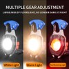 BY-J LED Small Flashlight Multitool, Rechargeable Keychain Light, COB Multi-Function
