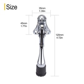 Primero Basics Kickdown Door Stopper – Heavy Duty Foot-Operated Door Stop for Bottom of Door, Industrial & Commercial Use, Anti-Slip Rubber Tip, Easy Install Metal Door Holder – Chrome