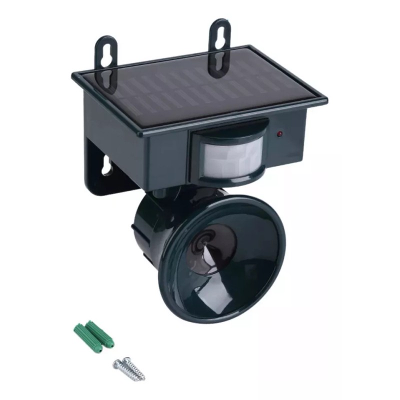 Generic Espantapájaros Ultrasónico Con Repelente Solar Para Pájaros