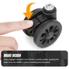 Volein Pack of 2 Suitcase Castors Replacement Wheels with Brake,