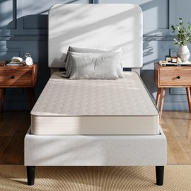 Flash Furniture Dream 6 Inch Hybrid Mattress, Twin Size High Density Foam and Innerspring Mattress in a Box, CertiPur-US Certified Foam