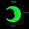 Fokmuaex 52pcs Glow-in-The-Dark Stars and Moon Wall Stickers for Kids