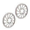 Bicycle Brake Discs Steel Corrosion Resistant 2 Pack Hollow Lightweight