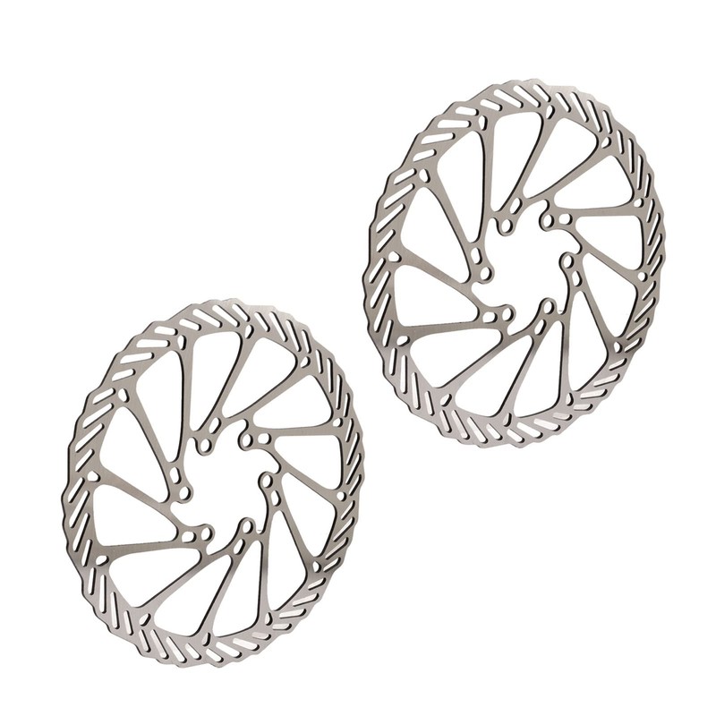 Bicycle Brake Discs Steel Corrosion Resistant 2 Pack Hollow Lightweight
