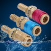 3Pcs M10 Gas Adapter Argon Quick Connect Fittings, Connector Fitting