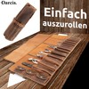 Darcis Tool Roll in Brown - Made of Genuine Cowhide