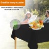 Party Dimensions 12 Pack Premium Black Rectangle Disposable Tablecloths Easy