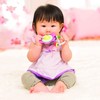 Infantino Spin & Teethe Gummy Pink Flower Rattle - Easy