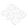6PCS Dollhouse Windows Miniature Window Frame Ornament 1:12 Scale Dollhouse