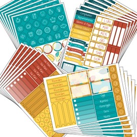 Stickers Italian Planner Accessories Set for Bullet Journal Scrapbooking Books Notebooks Calendar Reminders Organizer Diaries