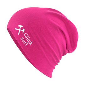 Huuraa Beanie Glück auf! Ruhrpott Gift Lucky Up! Gift Idea, fuchsia, Unit size